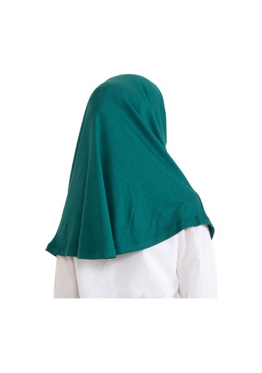 Çocuk Hazır Giyim Başörtüsü Şal Turban Viskon - Zümrüt Yeşili Zümrüt