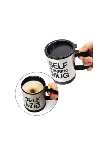 Karıştırıcı Özellikli Mikser Kupa Bardak Self Stirring Mug 5365 Çok Renkli