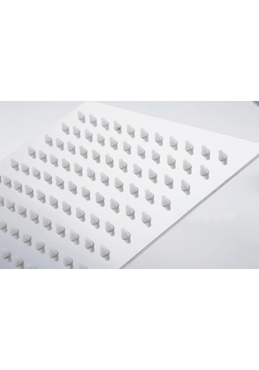Ahlez Paslanmaz 304 Kalite Ankastre İnce Tepe Duş Başlığı Krom 20 x 20 cm Krom