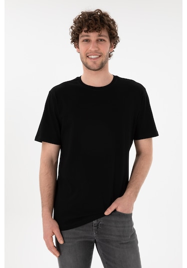 U.S. Polo Assn. Erkek Regular Fit Bisiklet Yaka Siyah Basic Tişört 50305985-VR046 U.S. Polo Assn. Erkek Regular Fit Bisiklet Yaka Siyah Basic Tişört 50305985-VR046