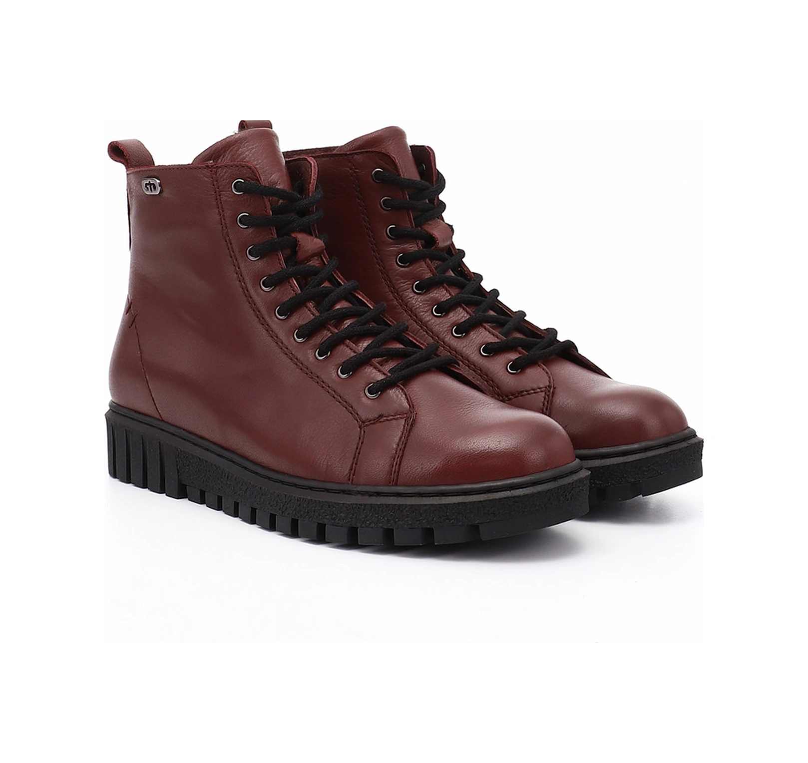 Gönderi R Kadın Bordo Antik Fermuarlı Kauçuk Taban Hakiki Deri Postal Bot Dkzb61310402 Bordo