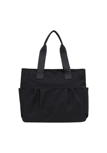 Kadınlar için Naylon El Çantası Ve Cüzdan Büyük Rahat Omuz Çantası Seyahat Çantası Moda Basit Çanta Açık Hava Seyahat Çantası, Siyah A818 Siyah