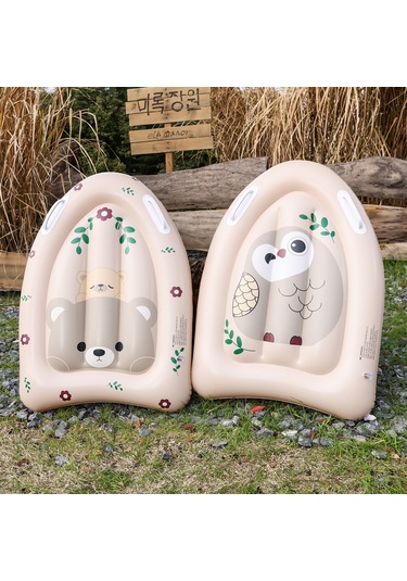 Mufunye Çocuklar İçin Pvc Kalınlaşmış Sürf Tahtası - Akşamkuşu Desenli Yüzme Floatı, Aile Aktivitesi İçin Enflasyonlu Su Sporu Aleti