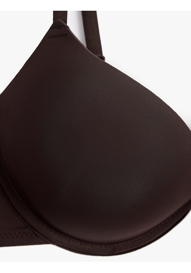 Koton Rahat Kalıp Destekli Ekstra Dolgulu Sütyen Kahverengi 6wlk10007mk Kahve