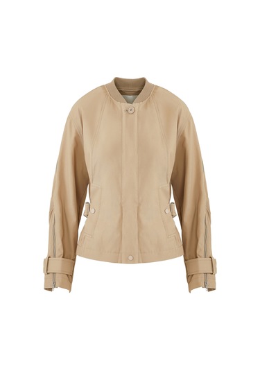 3.1 Phillip Lim Kadın Fermuarlı Kapsü Arka Bomber Ceket Haki