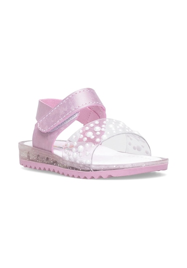 Elit Şa-b-036-25y Bebe Kız Çocuk Düz Sandalet Pembe Pembe