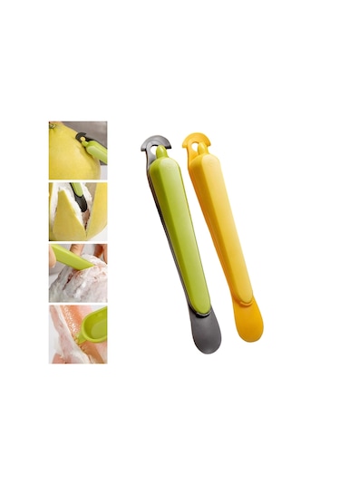 Suntek Magideal Taşınabilir Mutfak Gadget Meyve Kesici 2 Adet Sarı