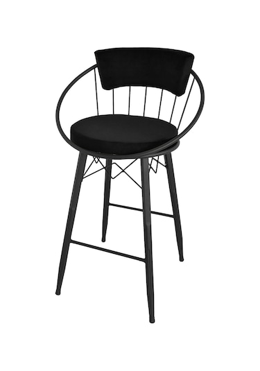 Bar Sandalyesi , Ada Mutfak Sandalyesi , Bar Taburesi , Yüksek Sandalye Siyah