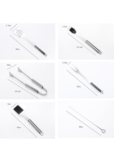 Ximistore9 Dışarıda Mangal İçin Çelik Mangal Aleti Seti 20/9 Parça Seçenekli - Toptan, Isıya Dayanıklı, Tüm Yıkama Uygun, Paslanmaz Çelik Çok Renkli