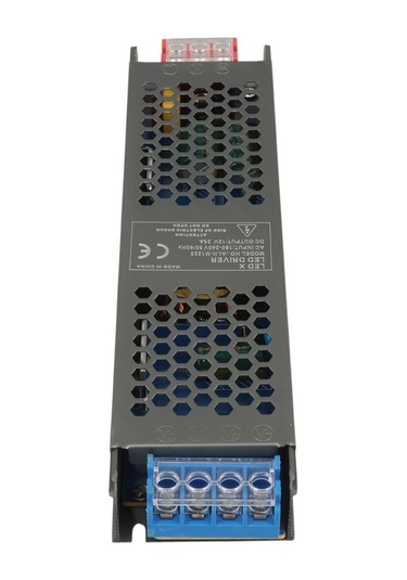 Ayt Ledx Aln-m1225 12 Volt 25 Amper 210x25x18mm Ultra Slim Metal Kasa Adaptör Şerit Led Adaptörü