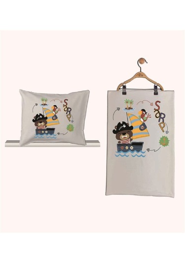 Pia Baby Gl 1938-02 İsme Özel Beşli Tulum Set Krem