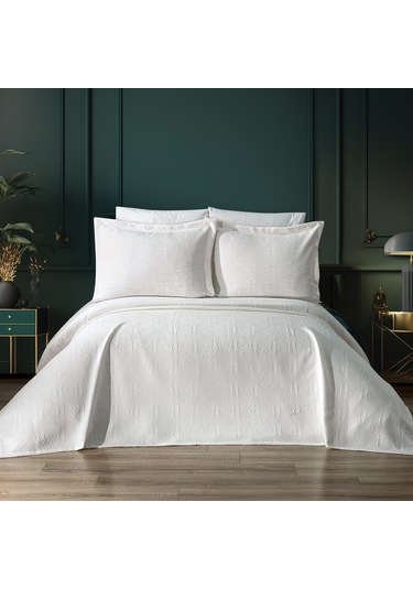 Schafer Home Jenny Yatak Örtüsü Seti 3 Parça-beyaz
