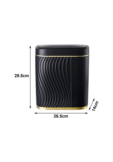 Suntek Magideal Ev Ofis Tuvalet Için Akıllı Çöp Kutusu Siyah