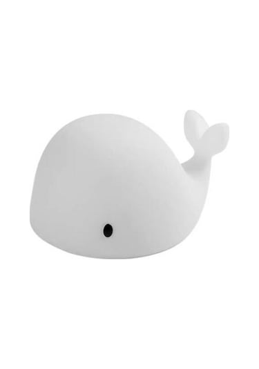 Sevimli Balina Led Gece Işığı, 7 Renkli, Pil İle Çalışır, Silikon Yumuşak Başucu Lambası, Bebek Kreş Dekorasyonu, Çocuk Hediyesi 1 Adet Polisilikon 2v