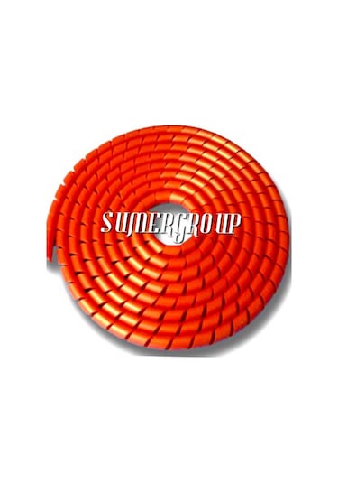 Sumergroup Kablo Toplama Düzenleme Spiral Rulo 20Mm Kırmızı 50M