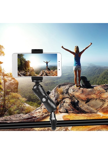 Puluz Motosiklet Gidon Sabit Montajlı U-bolt Taban Tutucu Gopro Ve Diğer Aksiyon Kameraları İçin Siyah