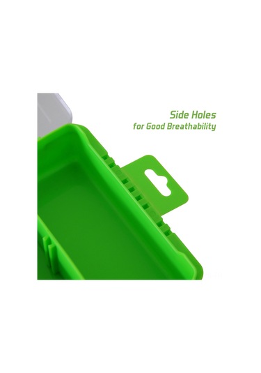 Reedark taşınabilir Bölmeli Balık Malzemeleri Saklama Kutusu - Yeşil/turuncu