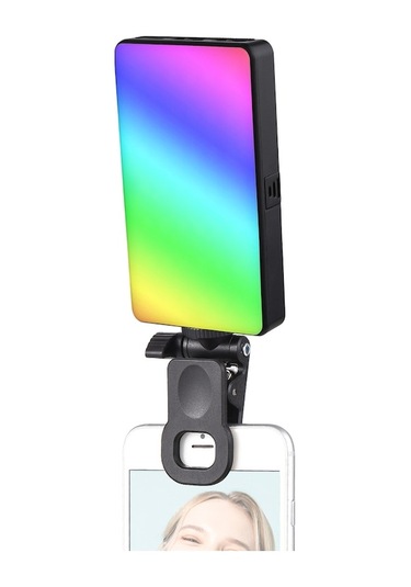 Trendooze Geeksen Andoer W140rgb Cep Klipsli Rgb Video Işığı Cep Telefonu Dolgu Işığı Tablet Bilgisayar Vide To