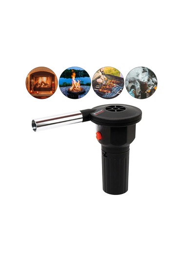 Barbekü Elektrikli Fan Hava Üfleyici Alüminyum Alaşım Barbekü Siyah