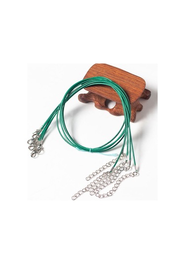 100 Adet Kristal Kolye Kolye Halat Takı Kordon Koyu Yeşil Çok Renkli