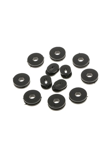 Yingfu Sunttek Gs125 Için Siyah Kauçuk Yan Kapak Motosiklet Araba Oto Grommets 12 Adet Takım Siyah