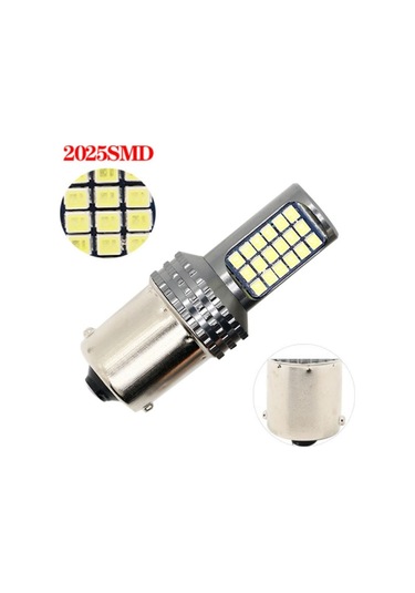 Sones 2 Adet 1156 / Ba15s Dc12v / 5w Araba Fren Lambaları 36led Smd-2025 Lambalarla Beyaz Işık