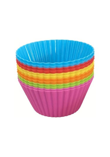12'li Silikon Muffin Kalıbı Tarif Edildiği Gibi