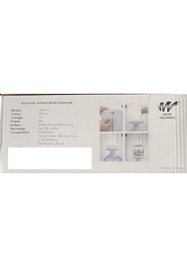 Watertouchmatic Şarjlı Su Pompası Beyaz