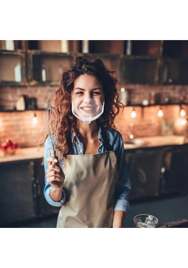 Mutfak Hijyenik Güvenlik Maskesi Hijyenik Plastik Maske Koruma