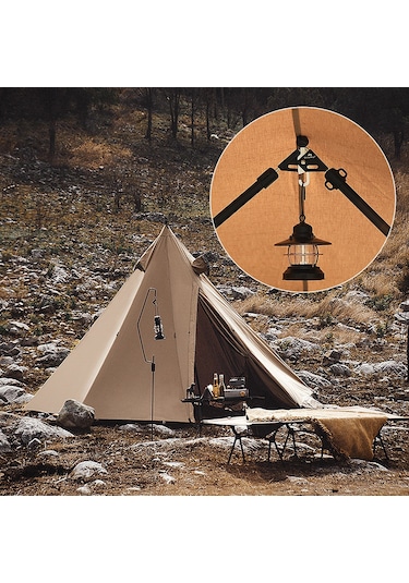 Neevoyu Dayanıklı Alüminyum Kamp Çadırı Uç Kapakları - Delinmeye Karşı Koruma Siyah