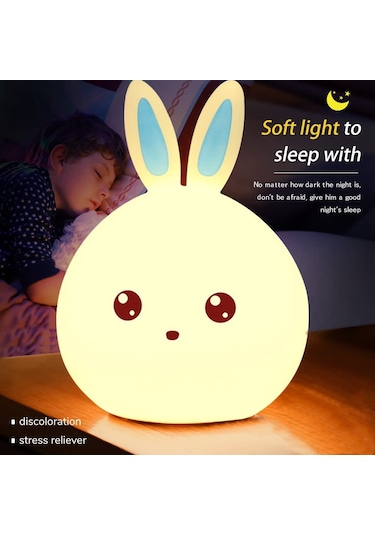 Kawaii Tavşan Lambası, Bebek Gece Lambası, Xixiran Gece Lambası, Dore