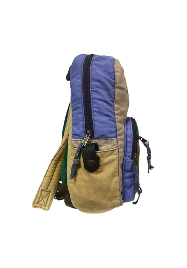 Kaliteli Renkli Vintage Disayn Günlük Sırt Gezi Okul Seyahat Çantası 31 Cm X 41 Cm Haki