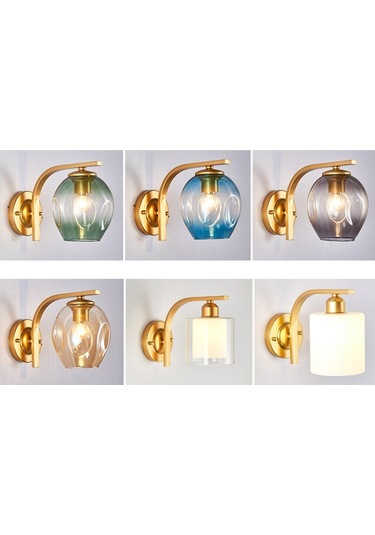 Led Duvar Lambası Altın Altın