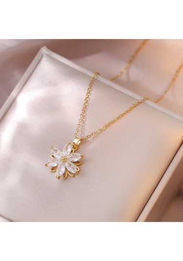 Bayan Kolye: Moda Estetiği Titanyum Çelik Kolye No.102 Çok REnkli