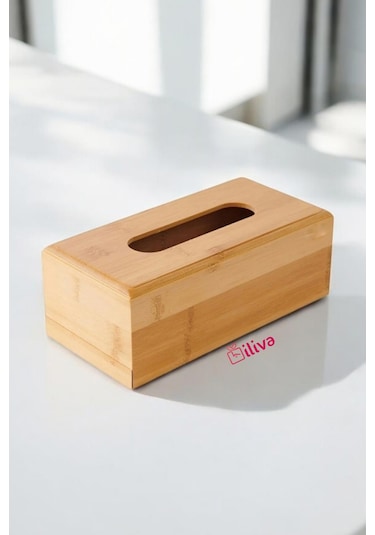 Masa Üstü Bambu Peçetelik - Ahşap