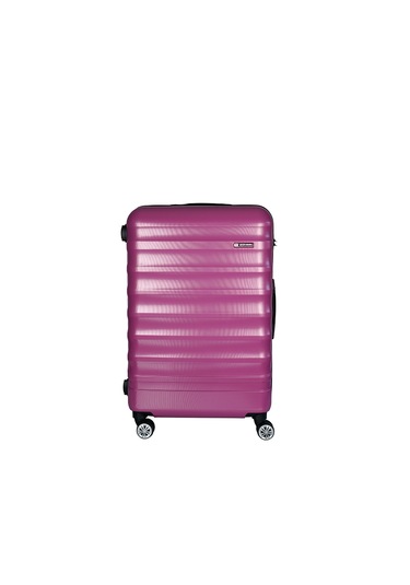 Vegmann Tartılı Scadel Violet Orta Boy Valiz Mor