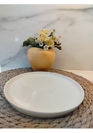 Md Ephesus White Pasta Tabağı 20 Cm Beyaz