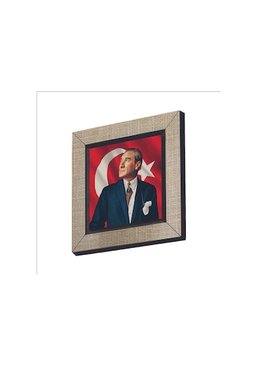 Mustafa Kemal Atatürk Baskılı Mdf Magnet 7x7 351