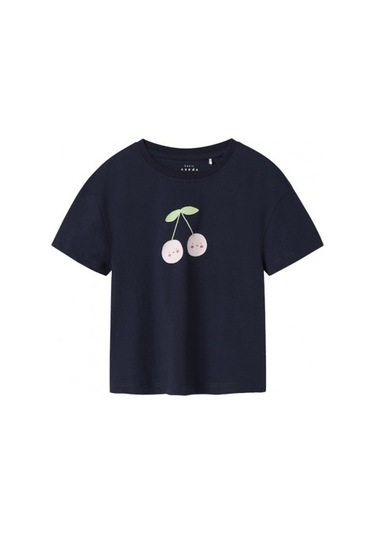 Name It Nmfvilinse Ss Nreg Top Kız Çocuk T-shirt 13228157 Lacivert