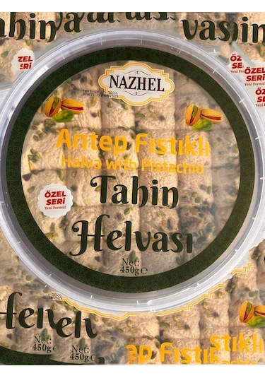 Nazhel Antep Fıstıklı Tahin Helvası 450 G