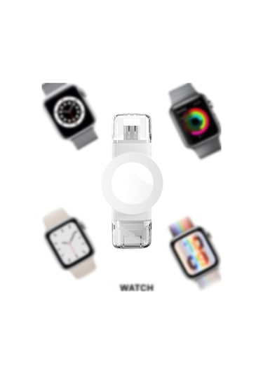 Fastbuy İos Watch Tüm Seriler İçin Kablosuz Şarj Cihazı - Beyaz, 5w Güç, Akıllı Sıcaklık, 2 Saat Tam Şarj