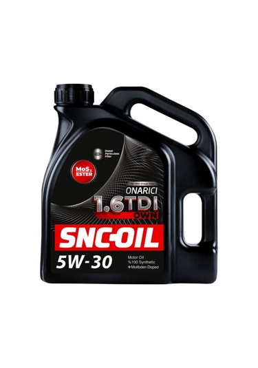Snc Oil 1.6 TDI Mos2 Ester Own %100 Sentetik DPF 5W-30 Motor Yağı 1 L
