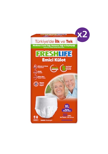 Freshlife Emici Külot Hasta Bezi XL 2 x 30'lu