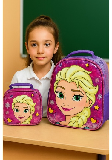 Newbag Kız Elssa Okul ve Folyolu Beslenme Çantası Yeni Sezon