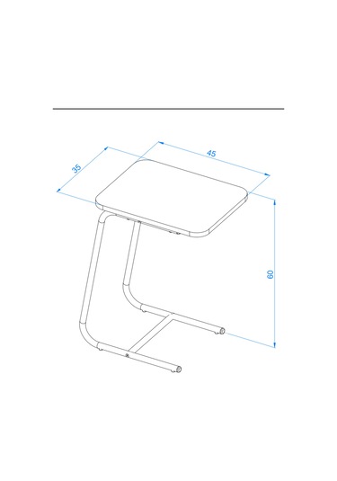 Arpelia C Sehpa 35x45x60 Siyah