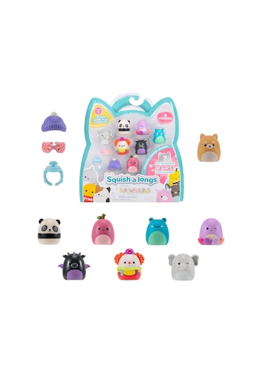 Squish-a-longs 8 Figür + Yüzük Set Seri 1 Al0082