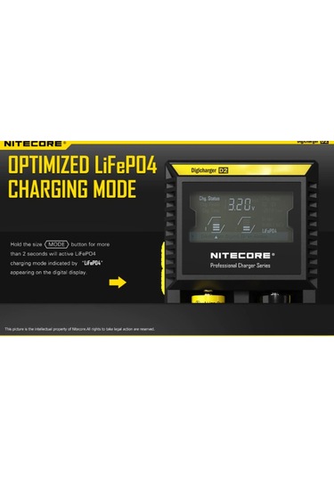 Nitecore D2 Pil  Şarj Cihazı