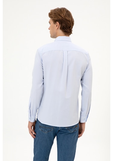 U.s. Polo Assn. Erkek Açık Mavi Gömlek Basic 50316723-vr003 Acık Mavı