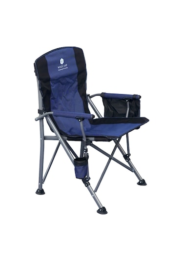 Windcamp Katlanır Kamp Sandalyesi Lux Mavi - Siyah