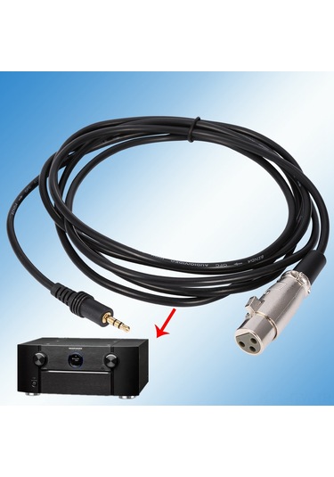 Tenfowee 3 Metre Xlr Dişi - 3.5mm Erkek Mikrofon Kablosu, Ofc Telve, Gümüş Kaplama, Emı/rfı Engelleme, Ses Kalitesi İçin Dayanıklı